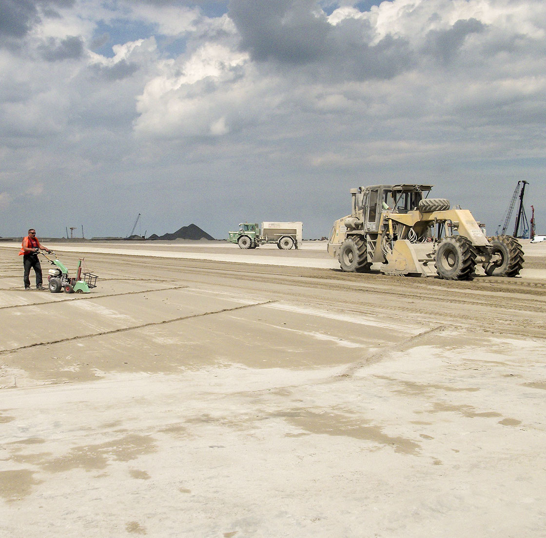 Bodenverfestigung im Einsatz