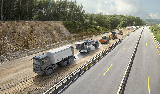 Baumischverfahren im Einsatz