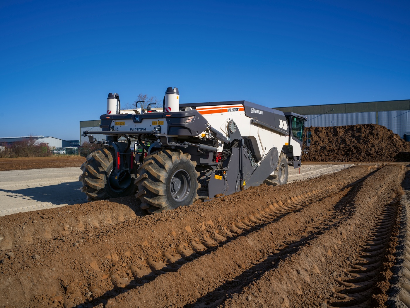 Fräse bei Stabilisierung