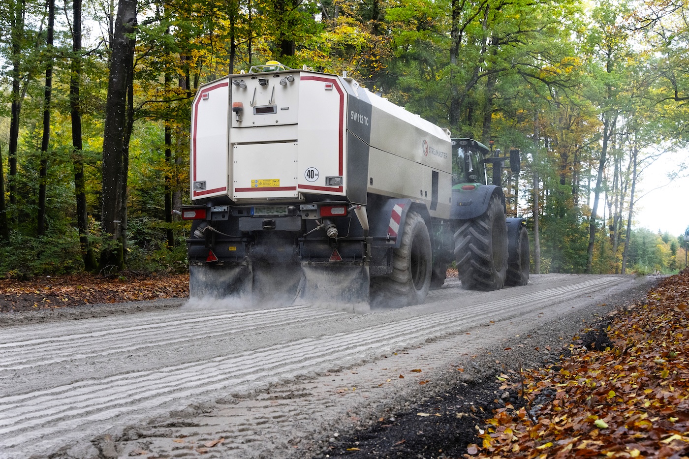 Traktor bei Stabilisierung